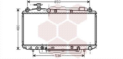 Van Wezel 53002300 - Радиатор, охлаждение двигателя autospares.lv