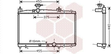 Van Wezel 53002317 - Радиатор, охлаждение двигателя autospares.lv