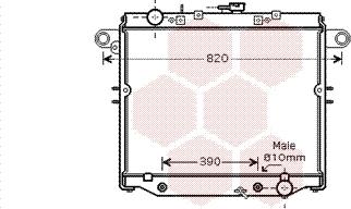 Van Wezel 53002378 - Радиатор, охлаждение двигателя autospares.lv