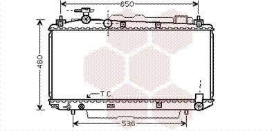 Van Wezel 53002299 - Радиатор, охлаждение двигателя autospares.lv