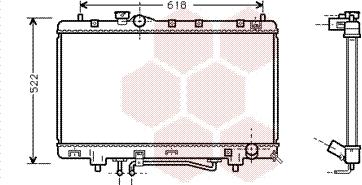 Van Wezel 53002242 - Радиатор, охлаждение двигателя autospares.lv