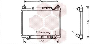 Van Wezel 53002259 - Радиатор, охлаждение двигателя autospares.lv