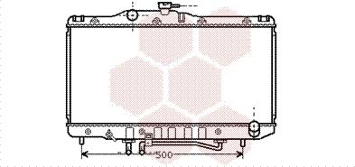 Van Wezel 53002206 - Радиатор, охлаждение двигателя autospares.lv