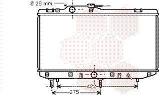 Van Wezel 53002208 - Радиатор, охлаждение двигателя autospares.lv