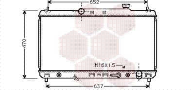 Van Wezel 53002236 - Радиатор, охлаждение двигателя autospares.lv