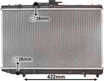 Van Wezel 53002227 - Радиатор, охлаждение двигателя autospares.lv