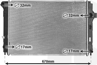 Van Wezel 53002700 - Радиатор, охлаждение двигателя autospares.lv