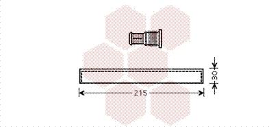 Van Wezel 5300D416 - Осушитель, кондиционер autospares.lv