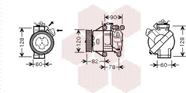 Van Wezel 5300K479 - Компрессор кондиционера autospares.lv