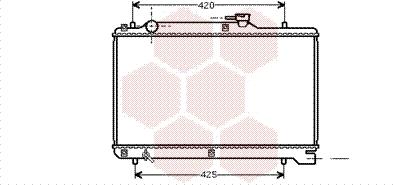 Van Wezel 52002041 - Радиатор, охлаждение двигателя autospares.lv