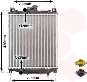 Van Wezel 52002059 - Радиатор, охлаждение двигателя autospares.lv