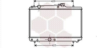 Van Wezel 52002035 - Радиатор, охлаждение двигателя autospares.lv