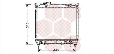 Van Wezel 52002072 - Радиатор, охлаждение двигателя autospares.lv