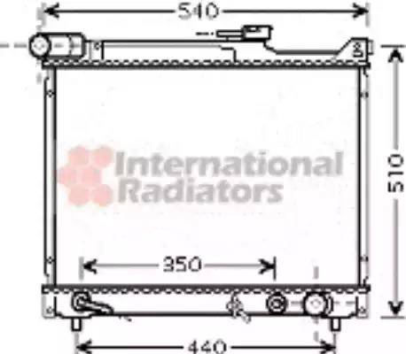 Van Wezel 52002077 - Радиатор, охлаждение двигателя autospares.lv