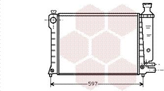 Van Wezel 09002036 - Радиатор, охлаждение двигателя autospares.lv