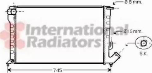 Ava Quality Cooling CN 2153 - Радиатор, охлаждение двигателя autospares.lv