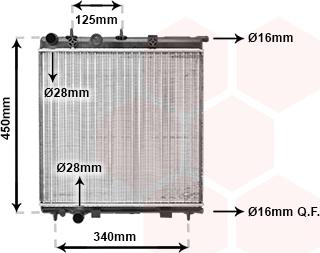 Van Wezel 09002190 - Радиатор, охлаждение двигателя autospares.lv