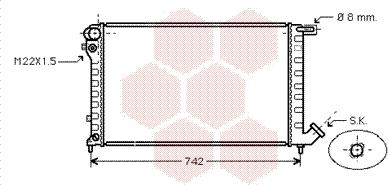 Van Wezel 09002145 - Радиатор, охлаждение двигателя autospares.lv