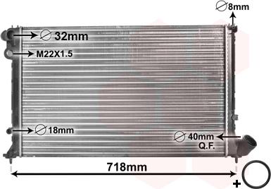 Van Wezel 09002103 - Радиатор, охлаждение двигателя autospares.lv