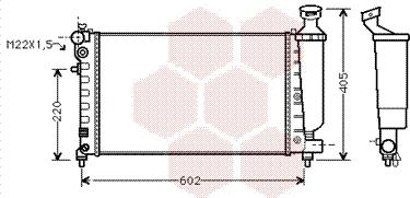 Van Wezel 09002119 - Радиатор, охлаждение двигателя autospares.lv