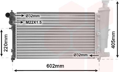 Van Wezel 09002118 - Радиатор, охлаждение двигателя autospares.lv