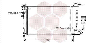 Van Wezel 09002112 - Радиатор, охлаждение двигателя autospares.lv