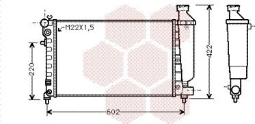 Van Wezel 09002117 - Радиатор, охлаждение двигателя autospares.lv