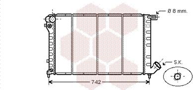 Van Wezel 09002138 - Радиатор, охлаждение двигателя autospares.lv