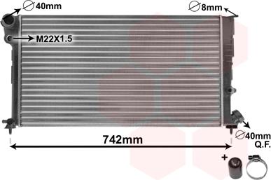 Van Wezel 09002137 - Радиатор, охлаждение двигателя autospares.lv