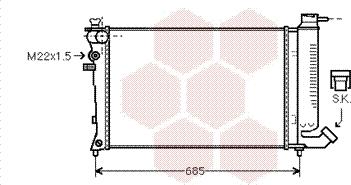 Van Wezel 09002123 - Радиатор, охлаждение двигателя autospares.lv