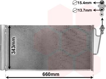 Van Wezel 06005363 - Конденсатор кондиционера autospares.lv