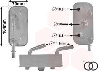 Van Wezel 06003559 - Масляный радиатор, автоматическая коробка передач autospares.lv