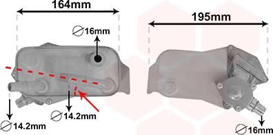 Van Wezel 06003351 - Масляный радиатор, автоматическая коробка передач autospares.lv