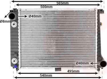 Van Wezel 06002087 - Радиатор, охлаждение двигателя autospares.lv