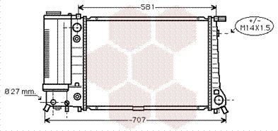 Van Wezel 06002105 - Радиатор, охлаждение двигателя autospares.lv