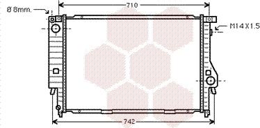 Van Wezel 06002164 - Радиатор, охлаждение двигателя autospares.lv