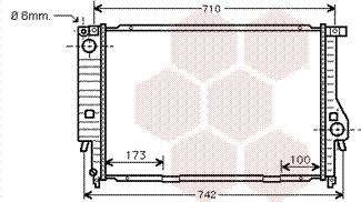 Van Wezel 06002133 - Радиатор, охлаждение двигателя autospares.lv