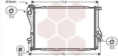 Van Wezel 06002301 - Радиатор, охлаждение двигателя autospares.lv