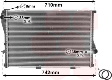 Van Wezel 06002235 - Радиатор, охлаждение двигателя autospares.lv