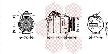 Van Wezel 0600K317 - Компрессор кондиционера autospares.lv