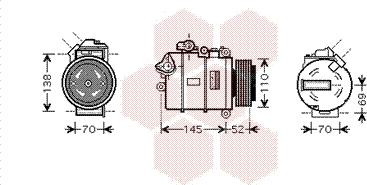 Van Wezel 0600K336 - Компрессор кондиционера autospares.lv