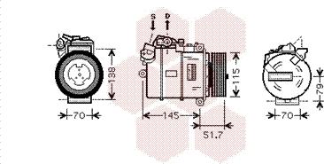 Van Wezel 0600K329 - Компрессор кондиционера autospares.lv