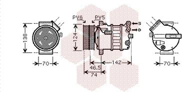 Van Wezel 0100K106 - Компрессор кондиционера autospares.lv