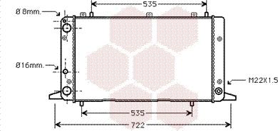 Van Wezel 03002053 - Радиатор, охлаждение двигателя autospares.lv