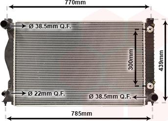 Van Wezel 03002231 - Радиатор, охлаждение двигателя autospares.lv