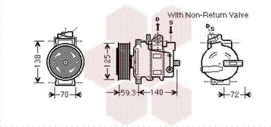 Van Wezel 0300K330 - Компрессор кондиционера autospares.lv