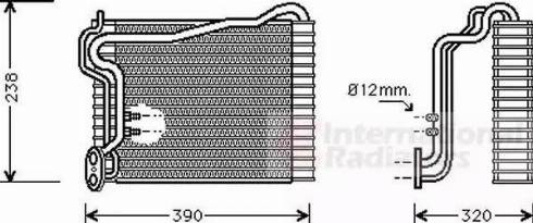 Van Wezel 0300V146 - Испаритель, кондиционер autospares.lv