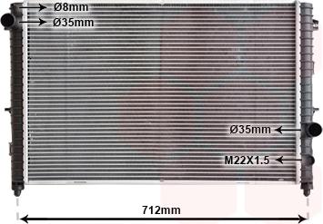 Van Wezel 02002175 - Радиатор, охлаждение двигателя autospares.lv