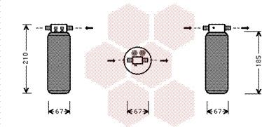 Van Wezel 0200D145 - Осушитель, кондиционер autospares.lv