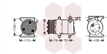 Van Wezel 0200K185 - Компрессор кондиционера autospares.lv